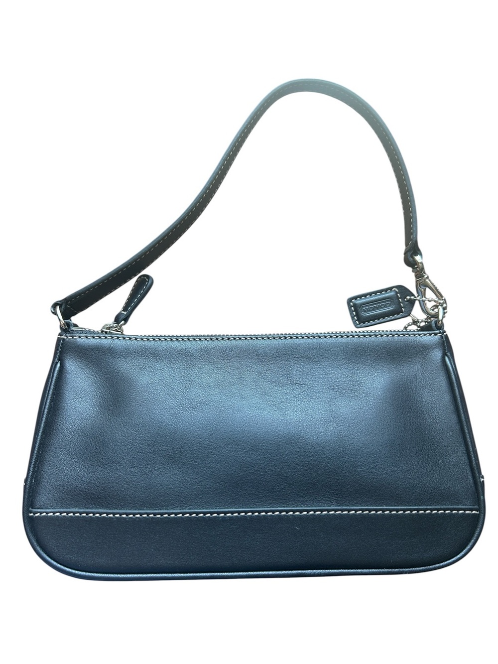 Vintage COACH Demi Leather‎ Shoulder Bag Black